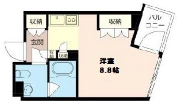 エスティメゾン板橋C6の物件間取画像